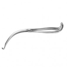 Sigmoid Notch Extra Oral Retractor Concave Blade Full Bent Tip Stainless Steel, 22 cm - 8 3/4" Blade Size 9.5 mm x 16 mm 